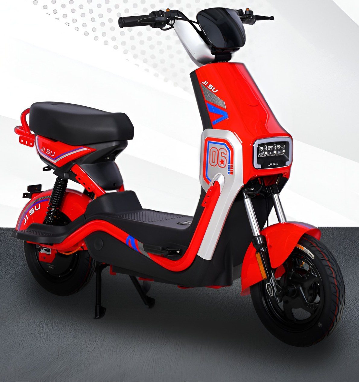 JI SU SG6 e-bike in red