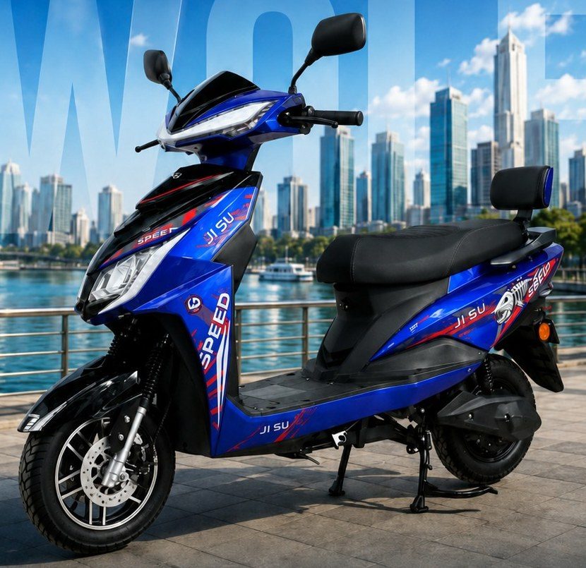 JI SU WOLF e-scooter in blue